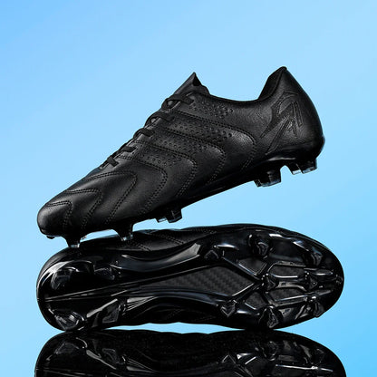 AG/FG Soccer Boots Unisex Youth Adult PU Fabric Upper TPU Sole Non-Slip Wear-Resistant Outdoor Sports Pitch