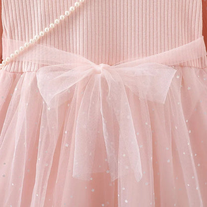 Elsa Princess Dress Baby Girls Dress Kids Dress Party Long-sleeved For Children Frozen Formal Evening Dress 3-8Y