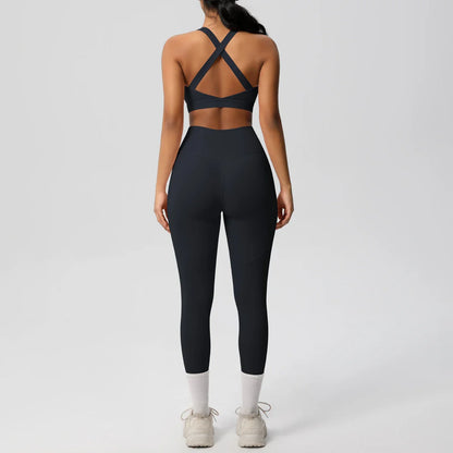 Yoga Suit Sports Set Womens Sportswear Sports women's yoga bra  Tummy Control Slimming Booty Leggings Women's tracksuit