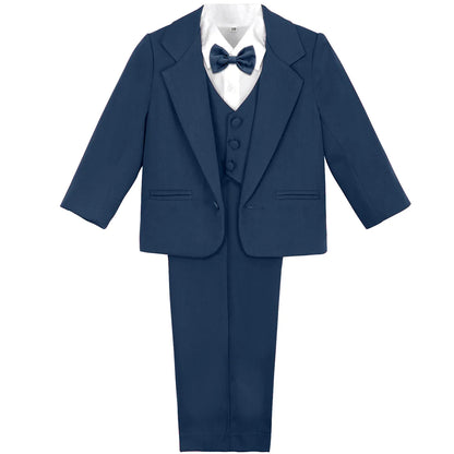 Baby Boy Baptism Outfit Infant Tuxedo Christening Wedding Birthday Celebration Formal Gentleman Suit White 6 Months to 3 Years