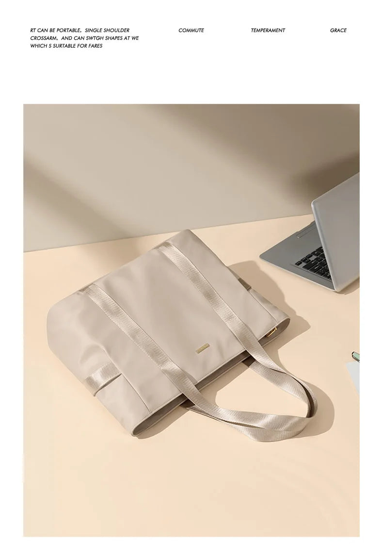 Designer Luxury Women's Bag Shoulder Bags For Work 14 Inches Commuter Bag With Zipper Compartments Large Capacity Tote Bag