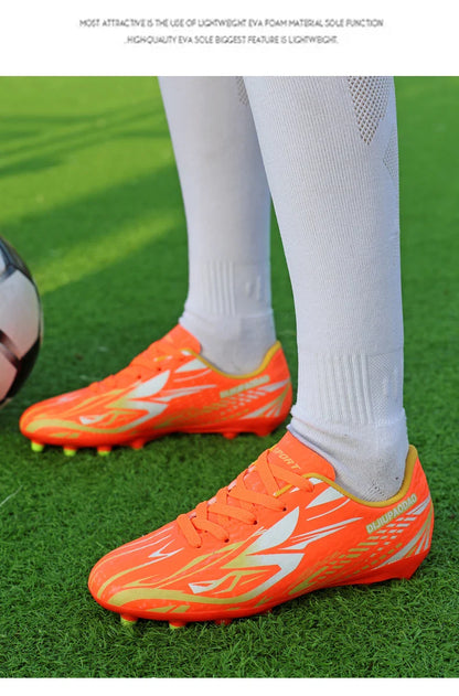 Outdoor Children's Football Shoes Low-cut Kids Soccer Shoes Sports Shoes Comfy Non-Slip Training Shoes For Boys Futsal Sneakers