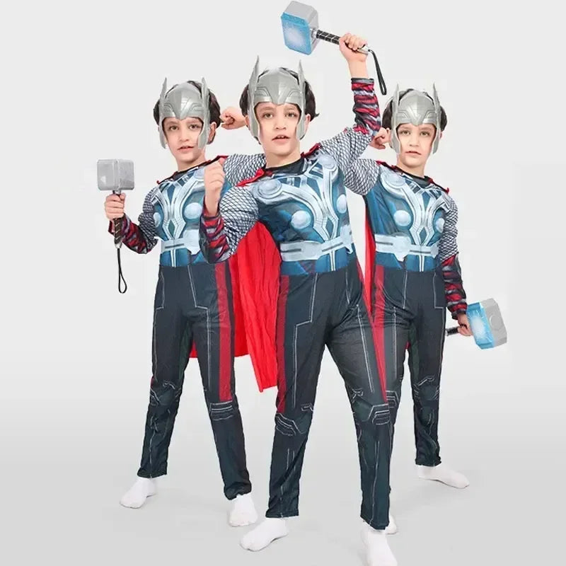 Cosplay Muscle Costume Shield Halloween Costume for Kids Boys Superhero Kids Captain America Costume Captain America