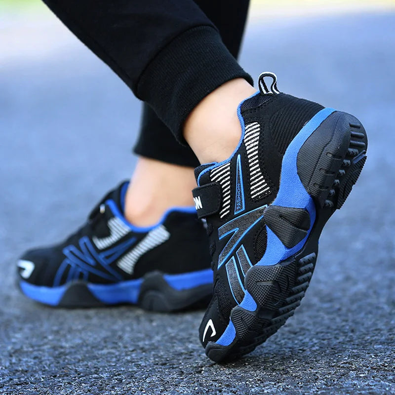 Children's Sneakers for Boy Lightweight Sport Tennis Shoes Fashion Breathable Mesh Kids School Running Basketball Shoes Non Slip
