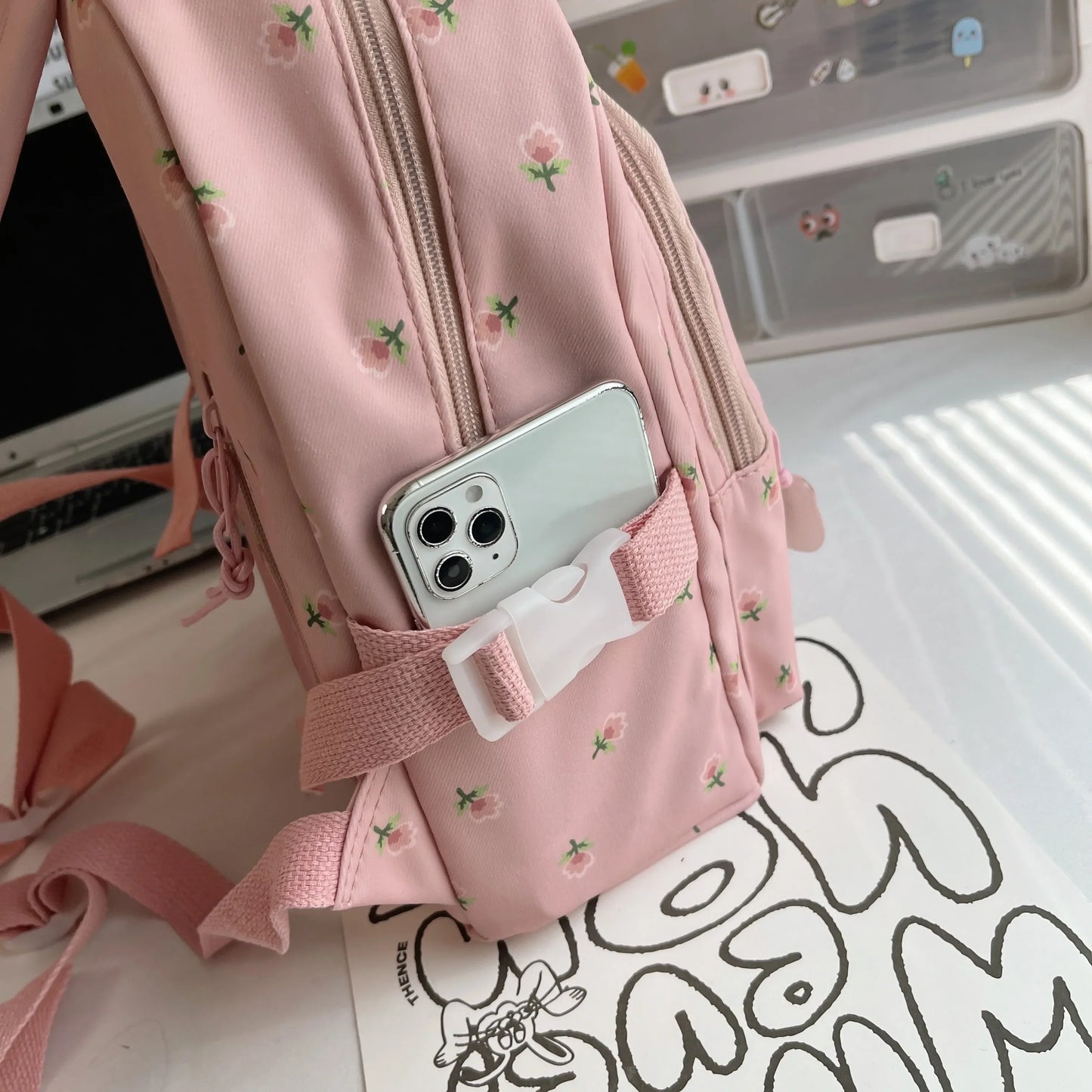 Mini Backpack Ins Niche Japanese and Korean Style Elementary School Student Bag Printed Small Backpack New Casual Backpack