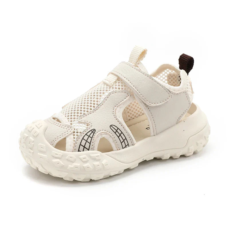 Children's sports sandals 2025new style summer girls' single mesh casual shoes anti-slip boys' closed-toe soft-soled beach shoes