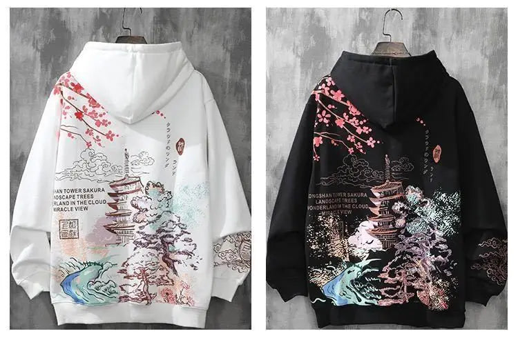 Moletons Pretos com Estampa de Anime Essenciais com Capuz Feminino Estética Coreana Moda Fofa Moletons com Capuz Streetwear para Mulheres