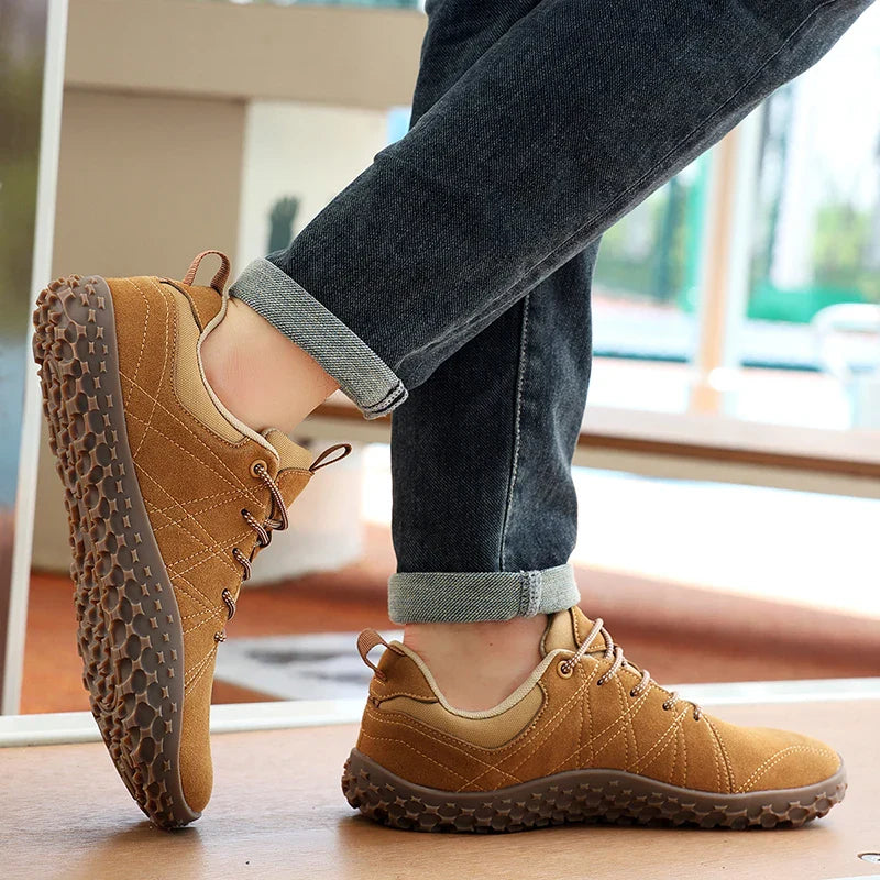 Calçados Masculinos de Caminhada Descalços com Bico Largo, Minimalistas, Confortáveis, Respiráveis, Solado Zero, Tênis Casuais Masculinos