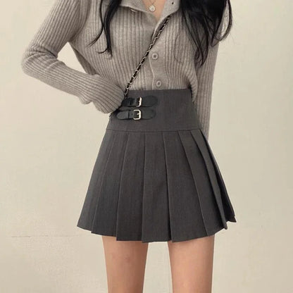 Women Skirts High Waist Retro All-match Slim Hipsters Young Style Design Streetwear Cool Girls Casual