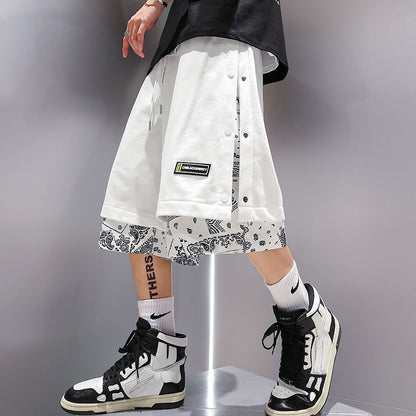 Men Printed Shorts Casual Sports Basketball Shorts Baggy Men Jogging Clothes