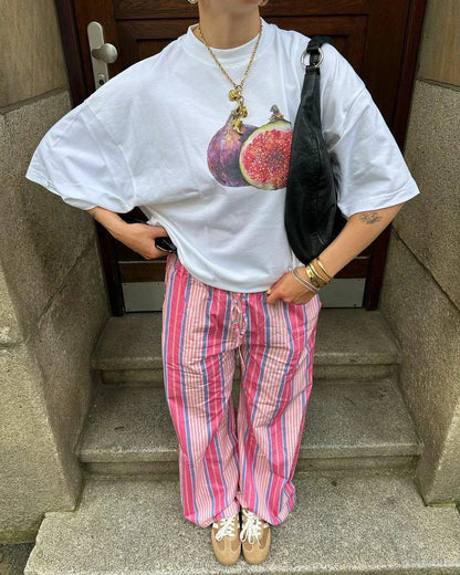 American Simple Y2K Women's Personality Printed T-shirt Summer INS Marine Casual Street Clothing Retro Hip-hop Short-sleeved Top