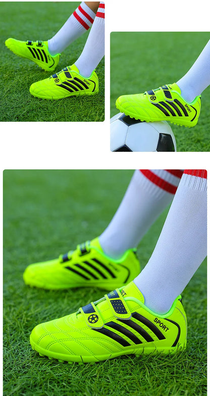 Hot Sale Children Soccer Shoes Cheap Football Cleats Training Football Boots Kids Boy Futsal Turf Sneakers zapatos de fútbol
