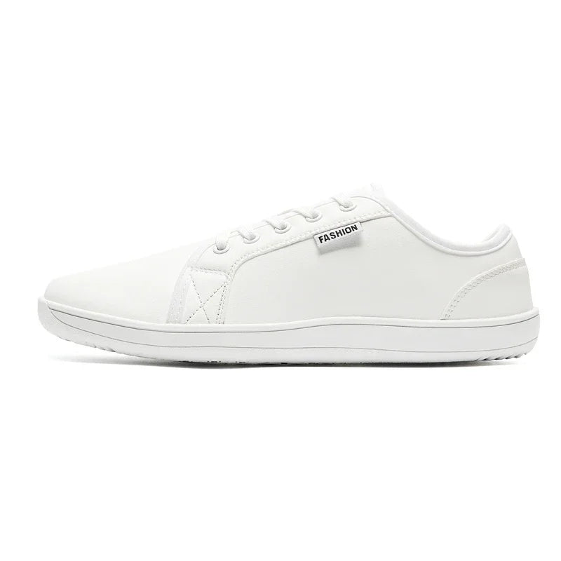 Mens Artificial Leather Wide Barefoot Shoes Unisex Plus Size Male Outdoor Minimalist Sneakers Women Zero Drop Casual Walking