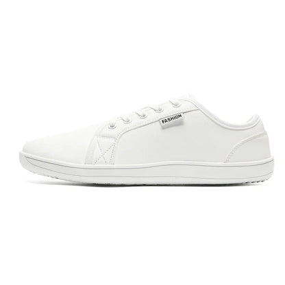 Mens Artificial Leather Wide Barefoot Shoes Unisex Plus Size Male Outdoor Minimalist Sneakers Women Zero Drop Casual Walking