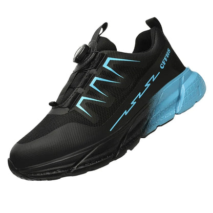 Rotating Button New Safety Shoes Women Anti-smash Anti-puncture Work Shoes Fashion Female Sport Shoes Security Protective Shoes