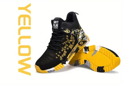 High Top Safety Shoes Men Anti Smashing Anti Puncture Work Shoes Men Work Safety Boots Men's Fashion Security Protective Boots