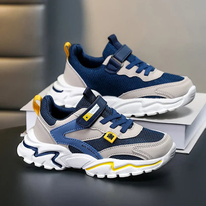 Boys' Summer Mesh Breathable Sneakers Anti-Skid Outdoor Tennis Shoes for Children Sport Running Size 28-39