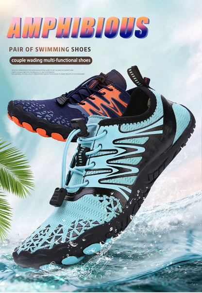 Men Women Barefoot Outdoor Aqua Shoes Couple Quick-drying Wading Beach Swimming Fitness Cycling Sports Water Sneakers