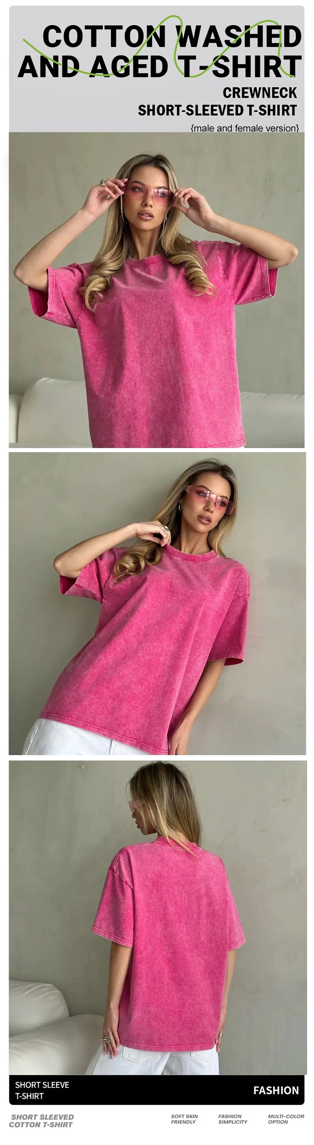 Sitcom Movie Friends Print Washed T-Shirts Women Cotton Oversize T Shirt Summer Soft Short Sleeve Tops Street O-Neck Clothes