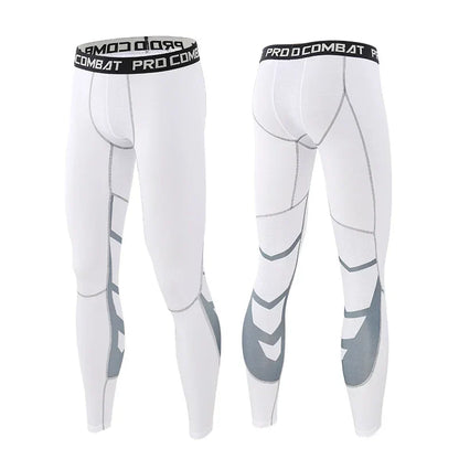 Men's Compression Pants for Running Cycling Basketball Soccer Elasticity Sweatpants Fitness Tights Legging Trousers Rash Guard