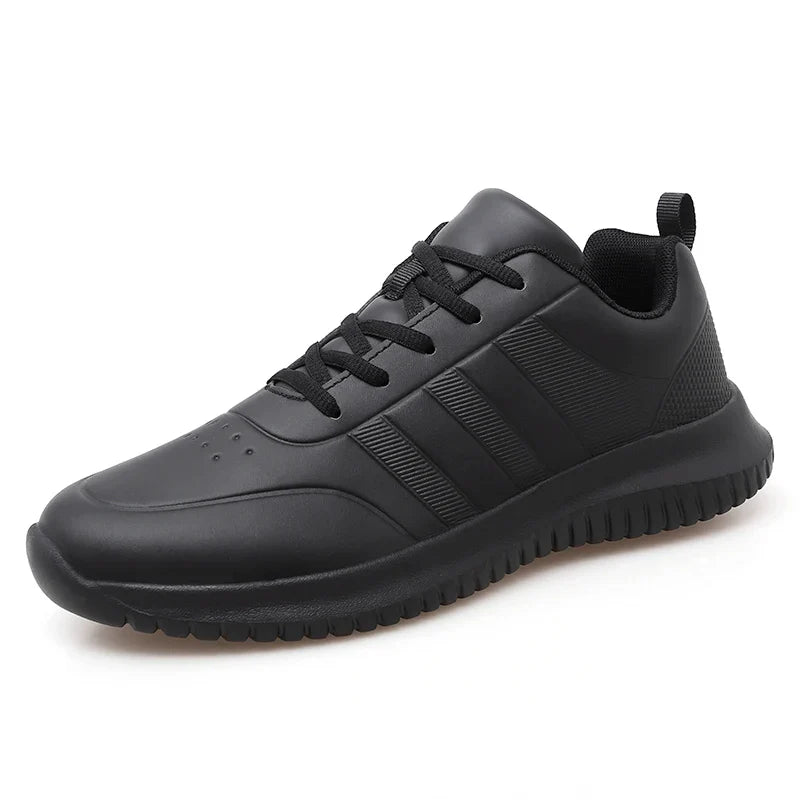 Casual Chef Shoes four Season new Lightweight Soft Sole Comfort Oil proof Men and Women's Chef Business Work Leather Shoe
