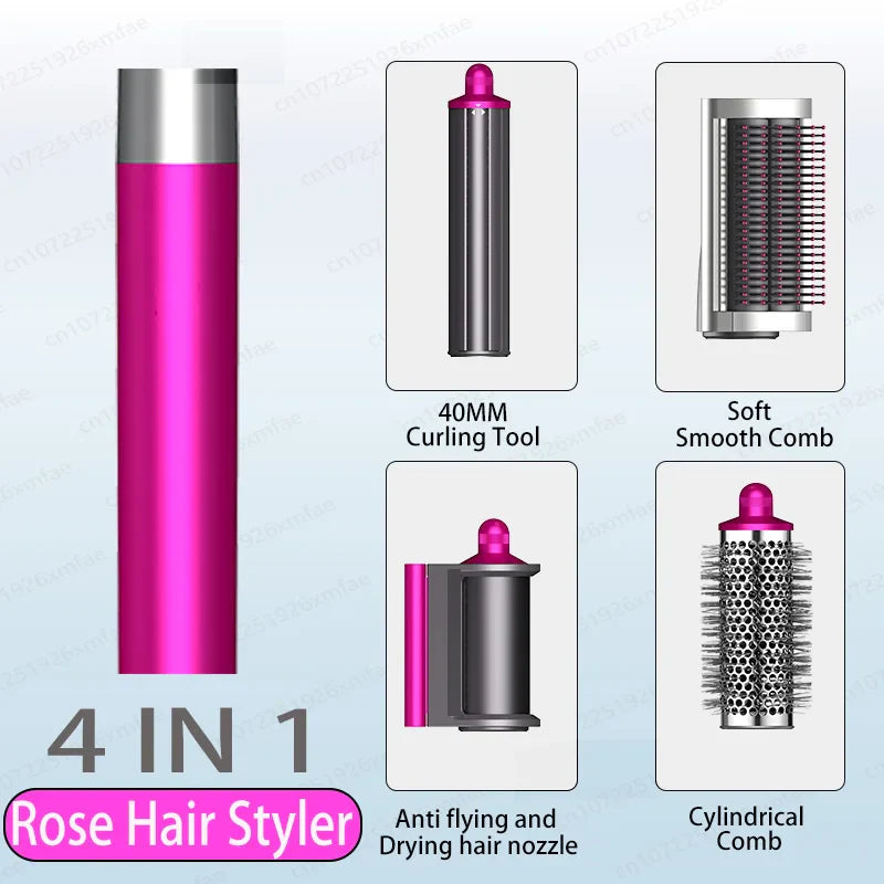 6 IN 1 Hair Styler 110V Negative Ion Hair Dryer Set Multi Hair Styler Professional Blow Dryer Brush for Curling Gift for Women