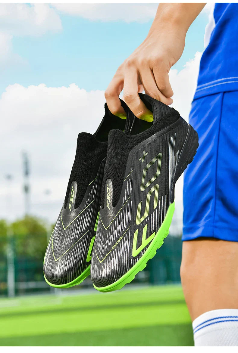 New Men Sneakers Match Grass Cleats High-quality Soccer Shoes Futsal Football Boots Non-Slip Indoor Hot-selling High-top Outdoor