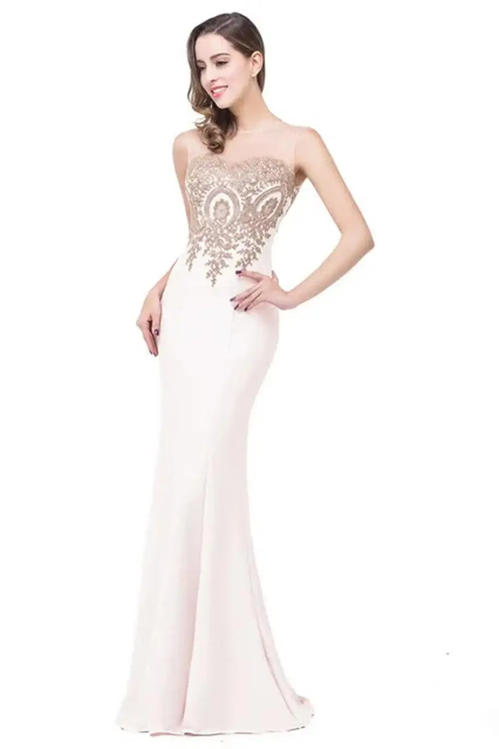Mint Green Bridesmaid Dresses Mermaid Lace Applique Mesh Neck Backless Evening Formaol Party Prom Gown For Bride Vestido De Gala