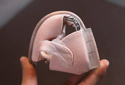 2026 New Children Sandals Rhinestone Bow Wedding Princess Girls Sandal Party Dance Baby Student Flats Kids Performance Shoes