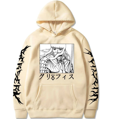 Griffith Hoodies Print Fashion Hoodie Oversized Japanese hot Anime high quality soft Unisex Fleece Casual hot product sweatshirt