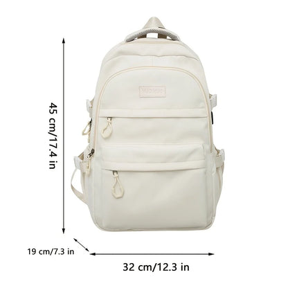 Multi-layer large capacity preppy couple travel backpack