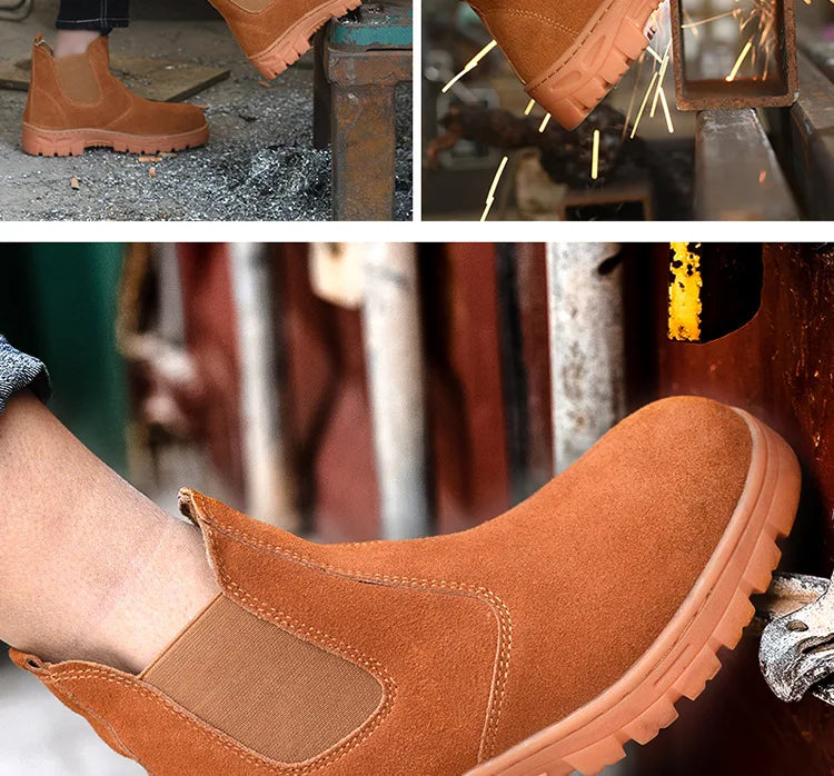 Breathable, Anti Smashing, Wear-resistant Labor Protection Shoes, Welding Boots, Lightweight and Safe Shoes for Summer