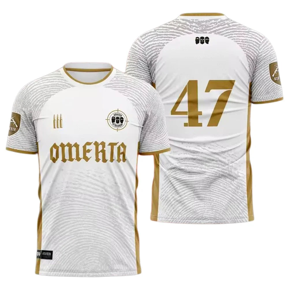 Camiseta Infantil Verão Estampa 3D 47 Masculina Respirável Gola Redonda Manga Curta para Corrida, Caminhada, Pesca e Atividades ao Ar Livre
