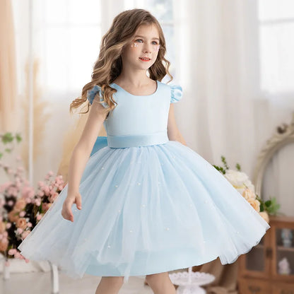 2026 Girls Princess Tutu Dress Flower Girl Gown Piano Performance Host Outfit Party Dress prom dresses girls dresses