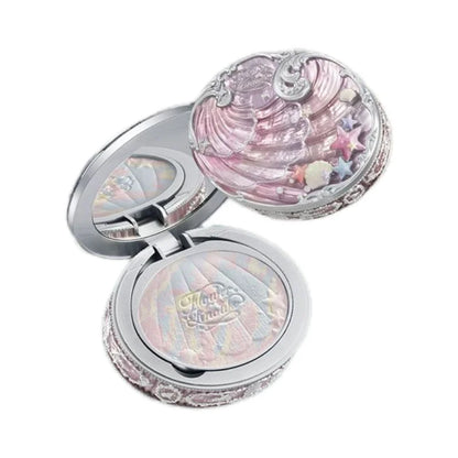 Shell Jewelry Gift Set Makeup Kit Full Professional Lip Gloss Highlighter Blush Baked Powder 10pcs Kits