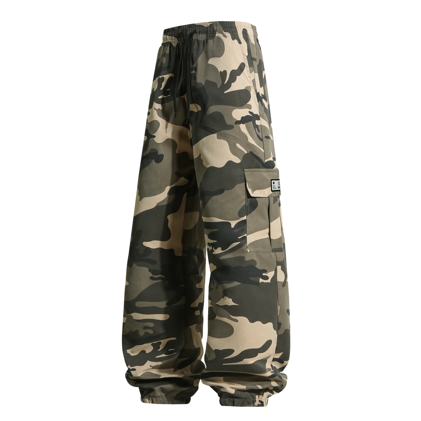 Men's  Camouflage Cargo Pants Sweatpants Outdoor Bunched Long Trousers  Casual Autumn Multi-Pocket Durable Workwear Male Trouser