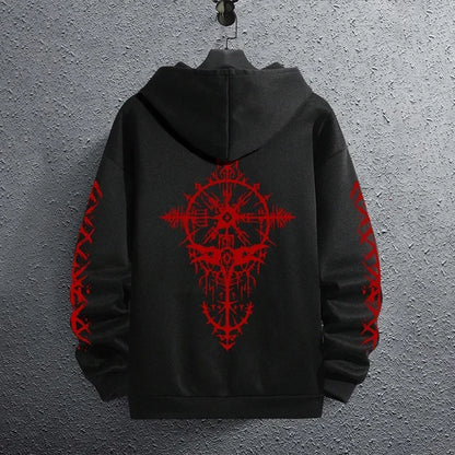 Black Sweatshirts Autumn Winter Male Daily Casual Sporty Jogging Hoodie Men's Outwear Fashion Pullover
