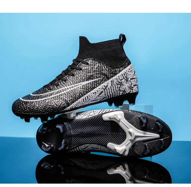 Hot-Selling Football Boots Men's Soccer Cleats TF/FG Wear-Resistant Training Shoes Outdoor Non-Slip Sneakers Size33-46