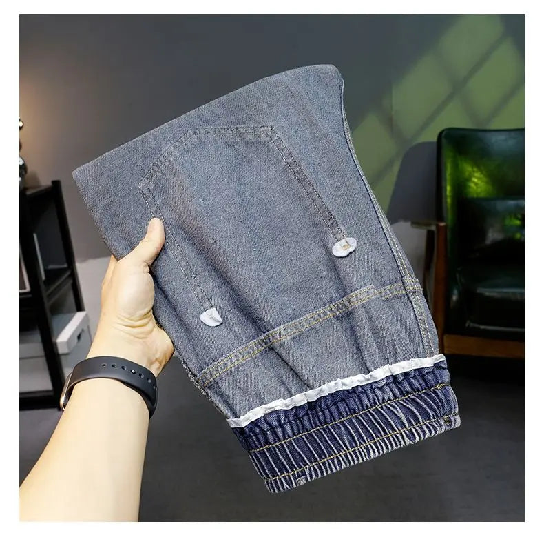 Calça Jeans Masculina Solta Reta 2026 Novo Estilo Casual Confortável Calça Jeans Masculina Moderna Moda Masculina