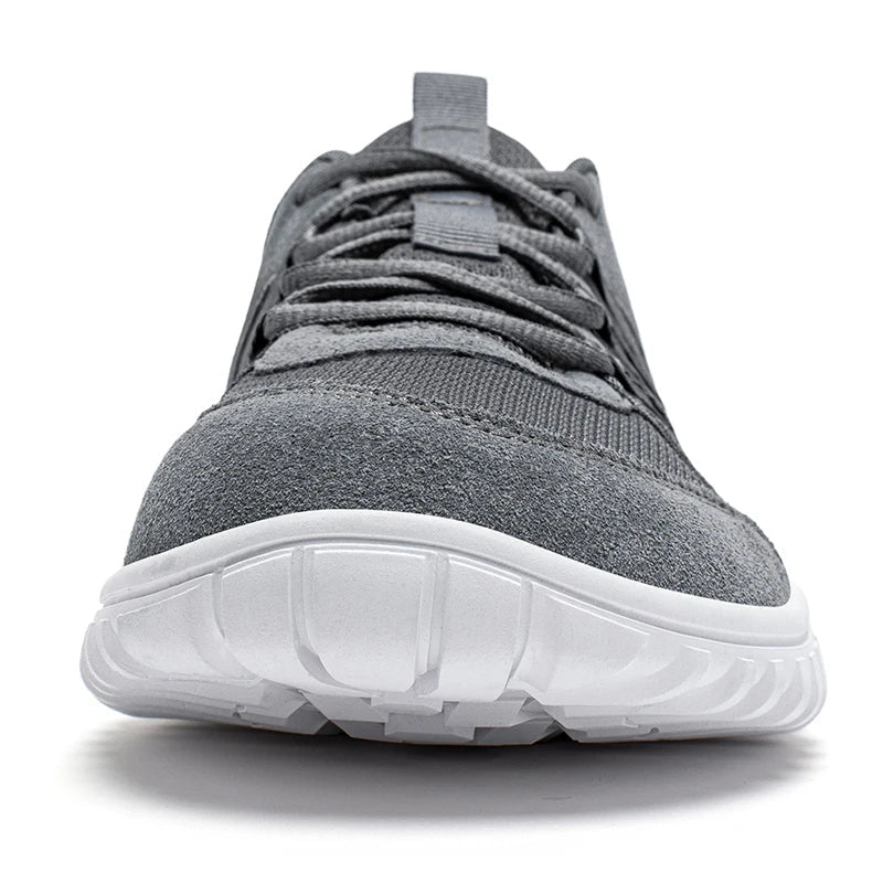 Wide Toe Walking Shoes Men Women Non Slip Outdoor Sneakers Lace Up Mesh Breathable Running Shoes