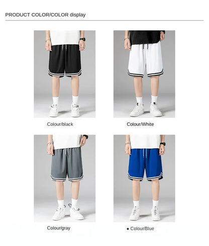 Men's Mesh Sports Shorts Basketball Fitness Speed Dry Running Breathable Shorts