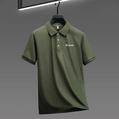 High End Brand New Men's Lapel Polo Shirt Summer Exquisite Letter Print Short Sleeve T-Shirt Business Leisure Fashion Men's Wear