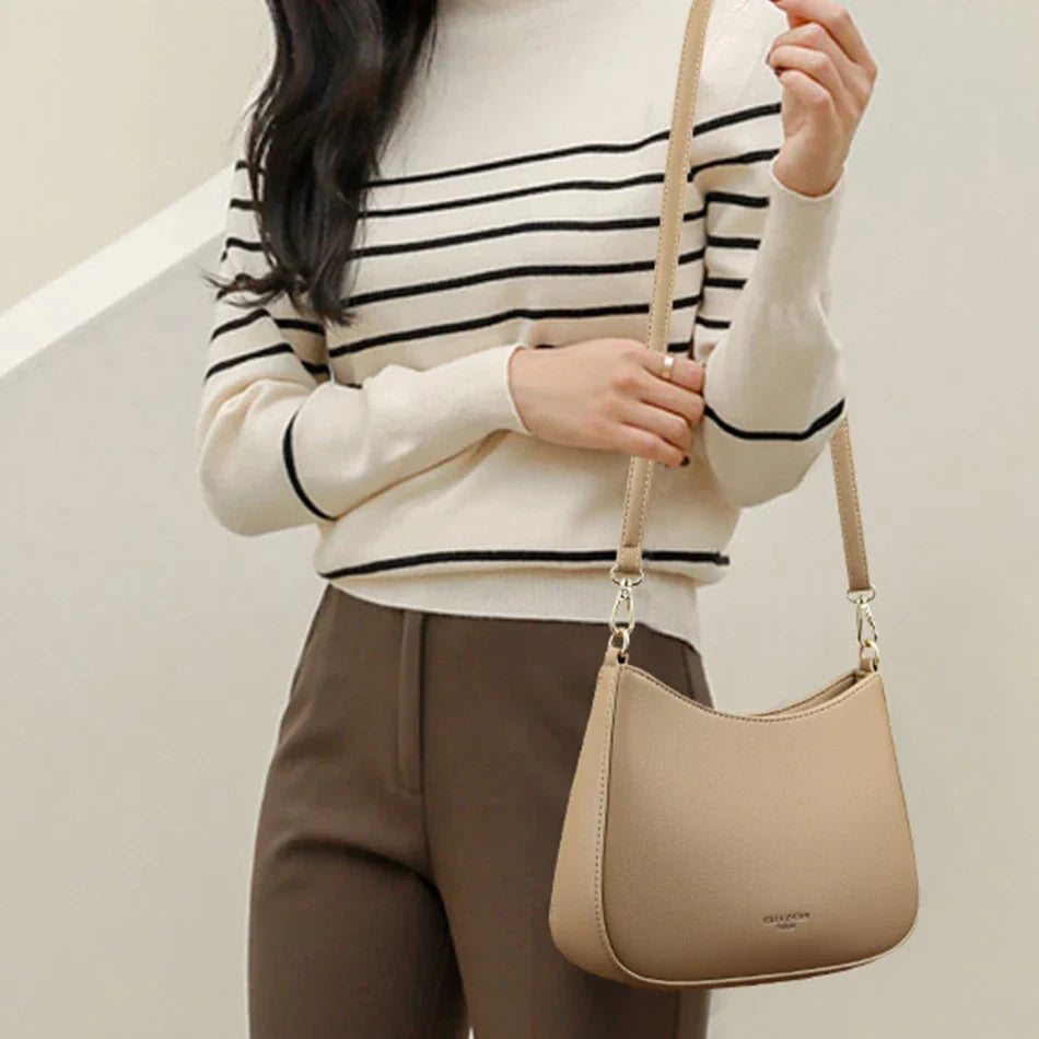 High Quality Underarm Shoulder Bags for Women 2024 Solid Color New Texture Leather Crossbody Bag Luxury Designer Handbags Sac