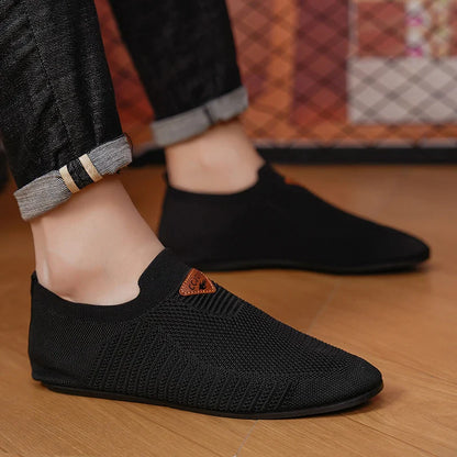 Men's Shoes Breathable Thin Bottom Light Driving Loafers Casual Socks Shoes Men Slippers Comfortable Walking Mens Shoes