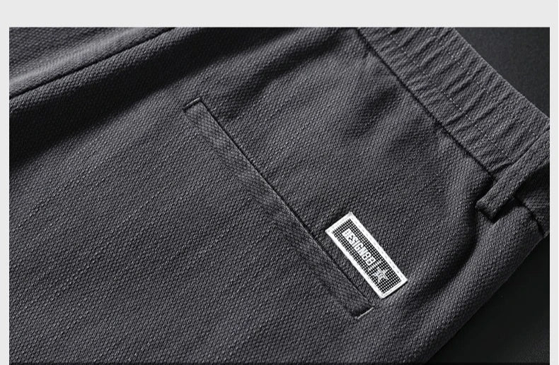 Classic Slim Fit Mens Casual Pants Breathable Straight Stretch Korean Business Trousers Spring Autumn New Fashion Male Clothing
