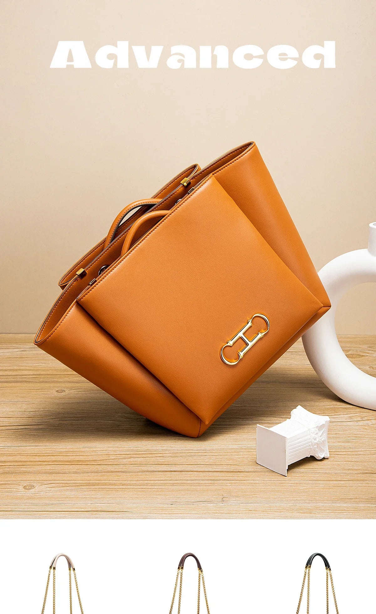 Women's Tote Bag 2026 Spring New Brown Magnetic Buckle Storage Bag Large Capacity Commuter Chain Bag