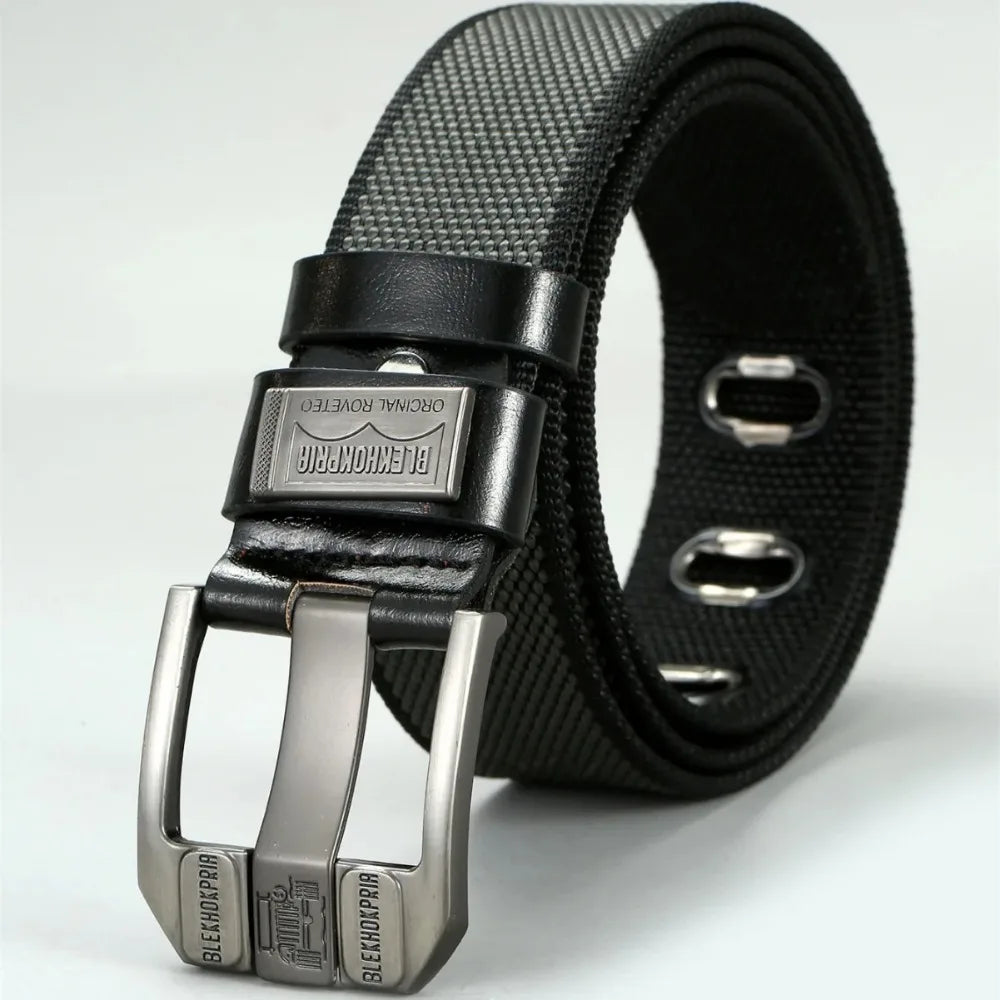 Retro Men's Women's Waistband Belt High Quality Pin Buckle Youth Overalls Outdoor Canvas Waistband Decorative Belt for Jeans