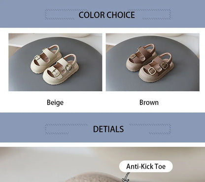 Korean Style Sport Sandal for Children Summer Toddler Shoes Soft-soled Non-slip Student Beach Sandals for Kids Boys Girls H05303