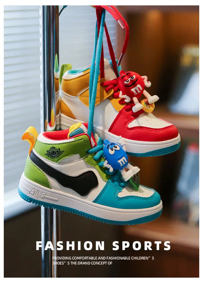 New Four Seasons Kids Single Sneaker Mandarin Ducks Basketball Sports Shoes Boys Girls Sneaker Board Shoes Children Casual Shoes