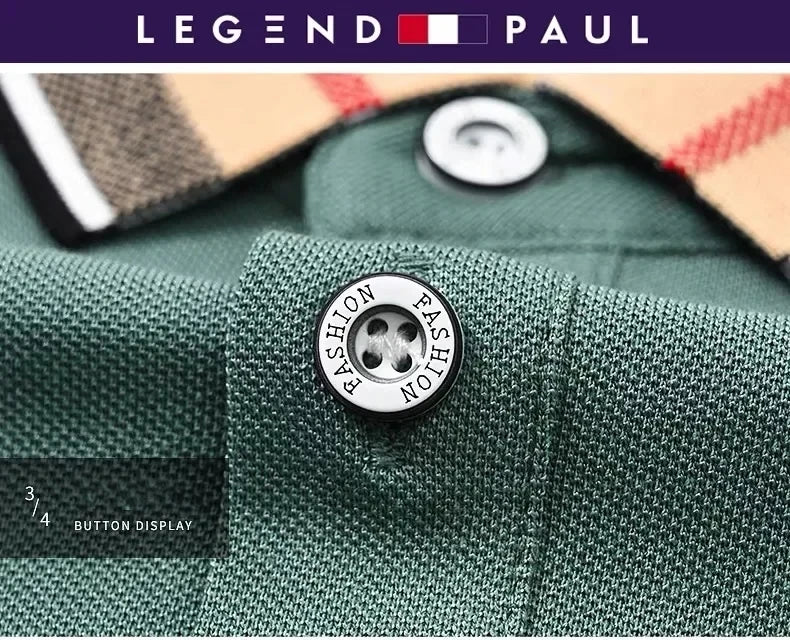 Luxury brand short sleeve men's polo shirt hot selling in summer classic embroidery high-end breathable cotton golf top T-shirt